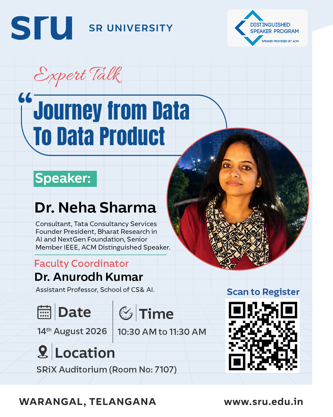Expert Talk Poster - Journey from Data to Data Product