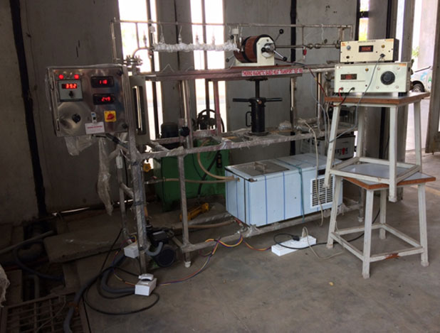 Thermo magnetic based heat transfer loop test rig, CMM, Center for Materials & Manufacturing, SR University